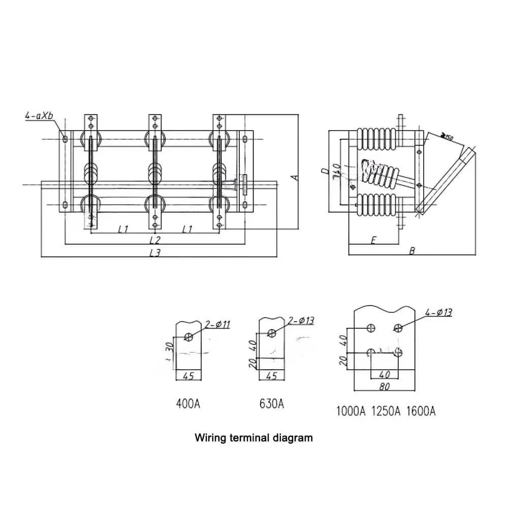 Kodery High Voltage Isolating Switch with Earthing 33kv Disconnect Switches